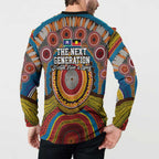 A Bright Future NAIDOC 2025 Button Sweatshirt Aboriginal Indigenous Art