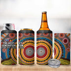 A Bright Future NAIDOC 2025 4 in 1 Can Cooler Tumbler Aboriginal Indigenous Art