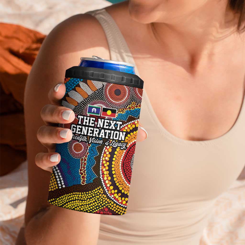 A Bright Future NAIDOC 2025 4 in 1 Can Cooler Tumbler Aboriginal Indigenous Art