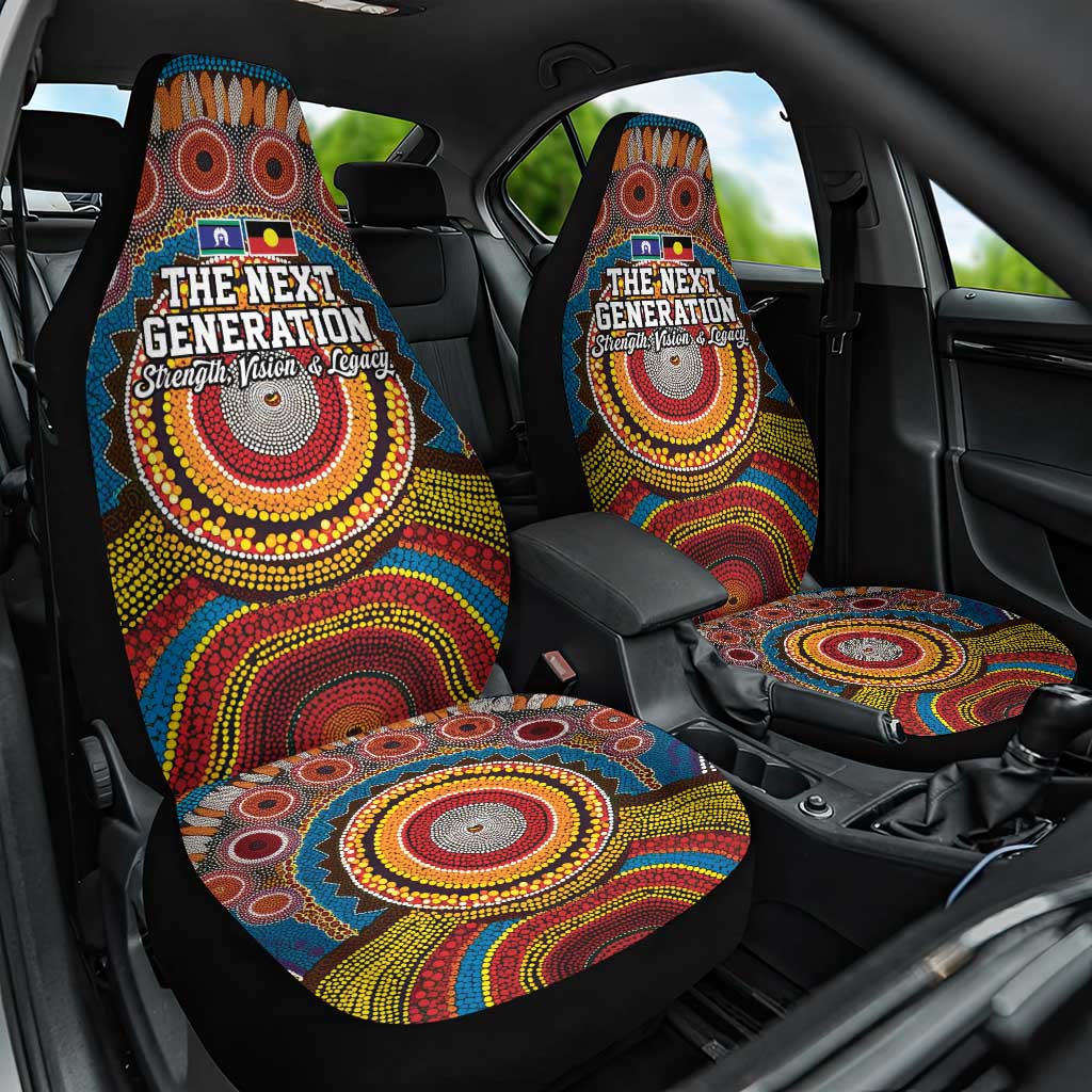 A Bright Future NAIDOC 2025 Car Seat Cover Aboriginal Indigenous Art