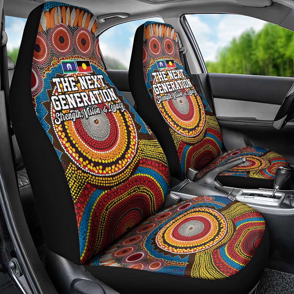 A Bright Future NAIDOC 2025 Car Seat Cover Aboriginal Indigenous Art