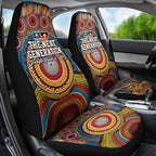 A Bright Future NAIDOC 2025 Car Seat Cover Aboriginal Indigenous Art