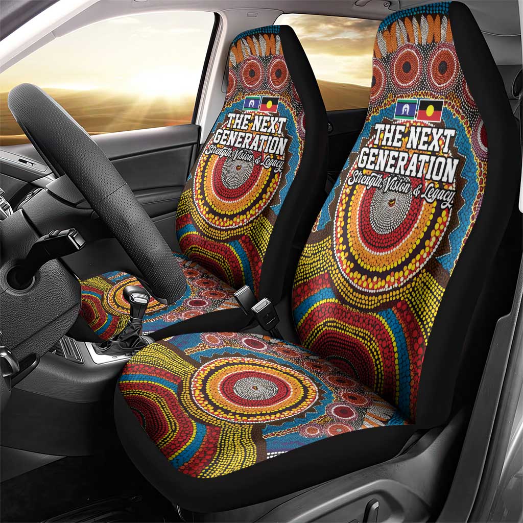 A Bright Future NAIDOC 2025 Car Seat Cover Aboriginal Indigenous Art