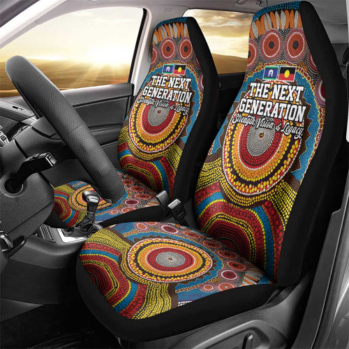 A Bright Future NAIDOC 2025 Car Seat Cover Aboriginal Indigenous Art