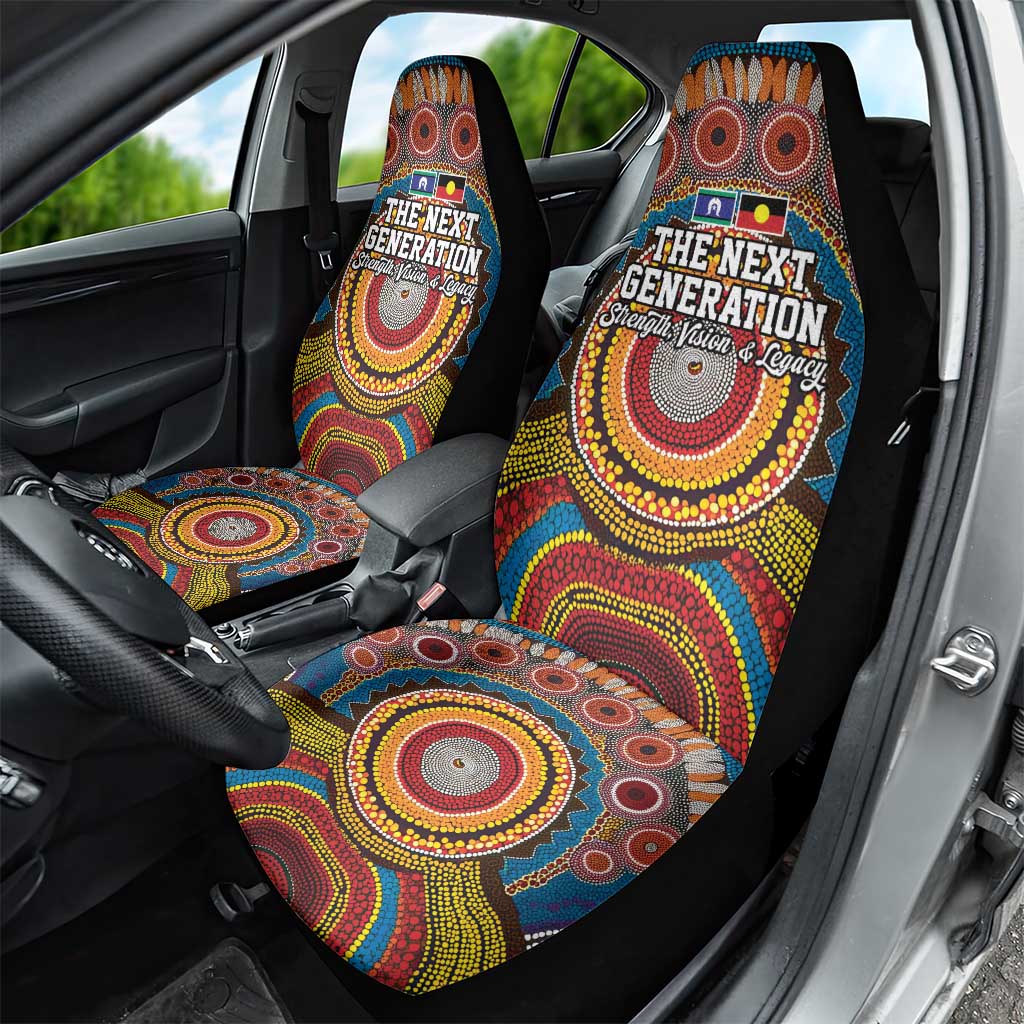 A Bright Future NAIDOC 2025 Car Seat Cover Aboriginal Indigenous Art