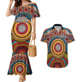 A Bright Future NAIDOC 2025 Couples Matching Mermaid Dress and Hawaiian Shirt Aboriginal Indigenous Art