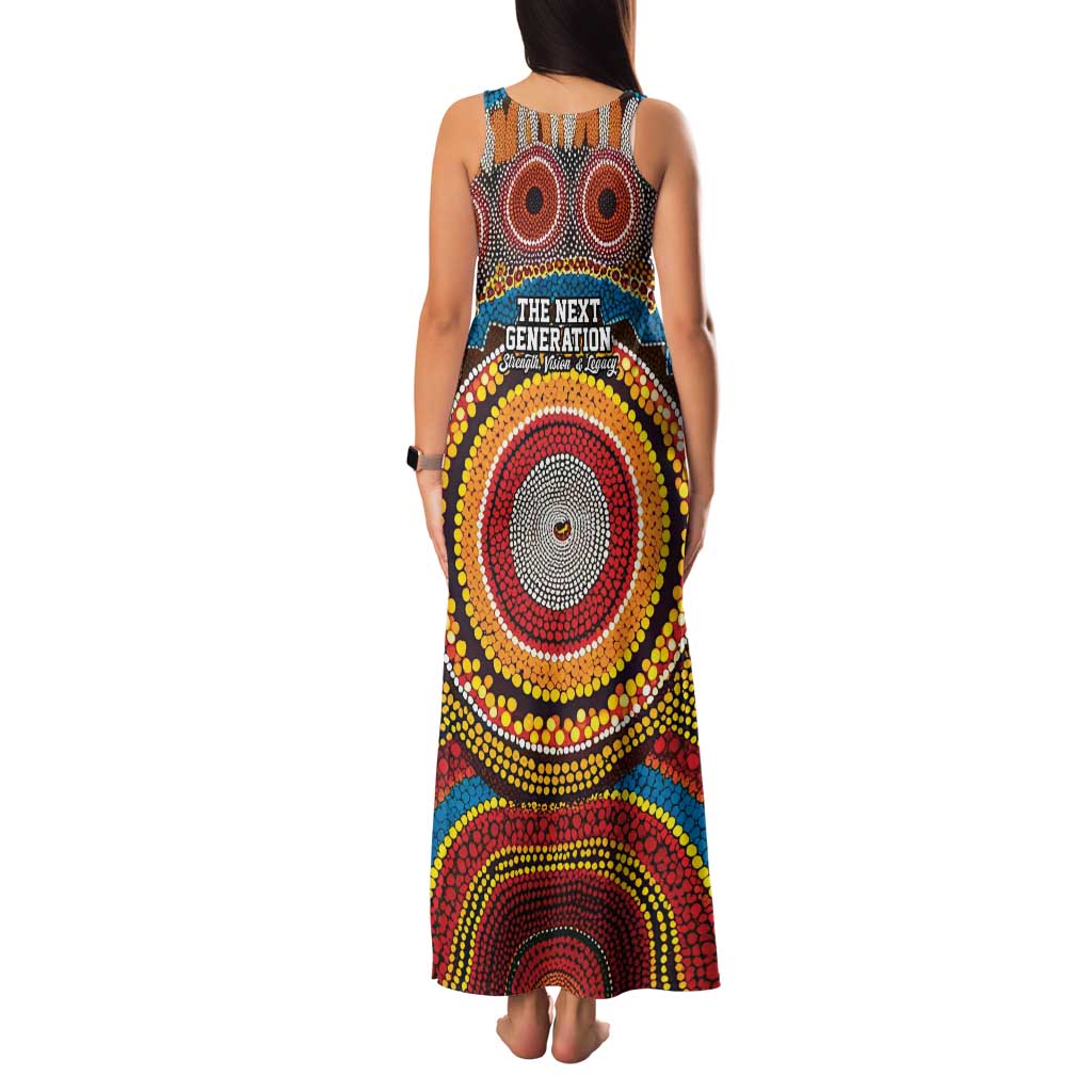 A Bright Future NAIDOC 2025 Family Matching Tank Maxi Dress and Hawaiian Shirt Aboriginal Indigenous Art