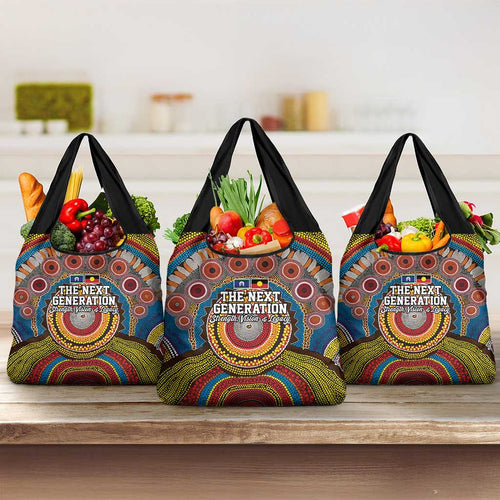 A Bright Future NAIDOC 2025 Grocery Bag Aboriginal Indigenous Art