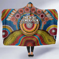 A Bright Future NAIDOC 2025 Hooded Blanket Aboriginal Indigenous Art