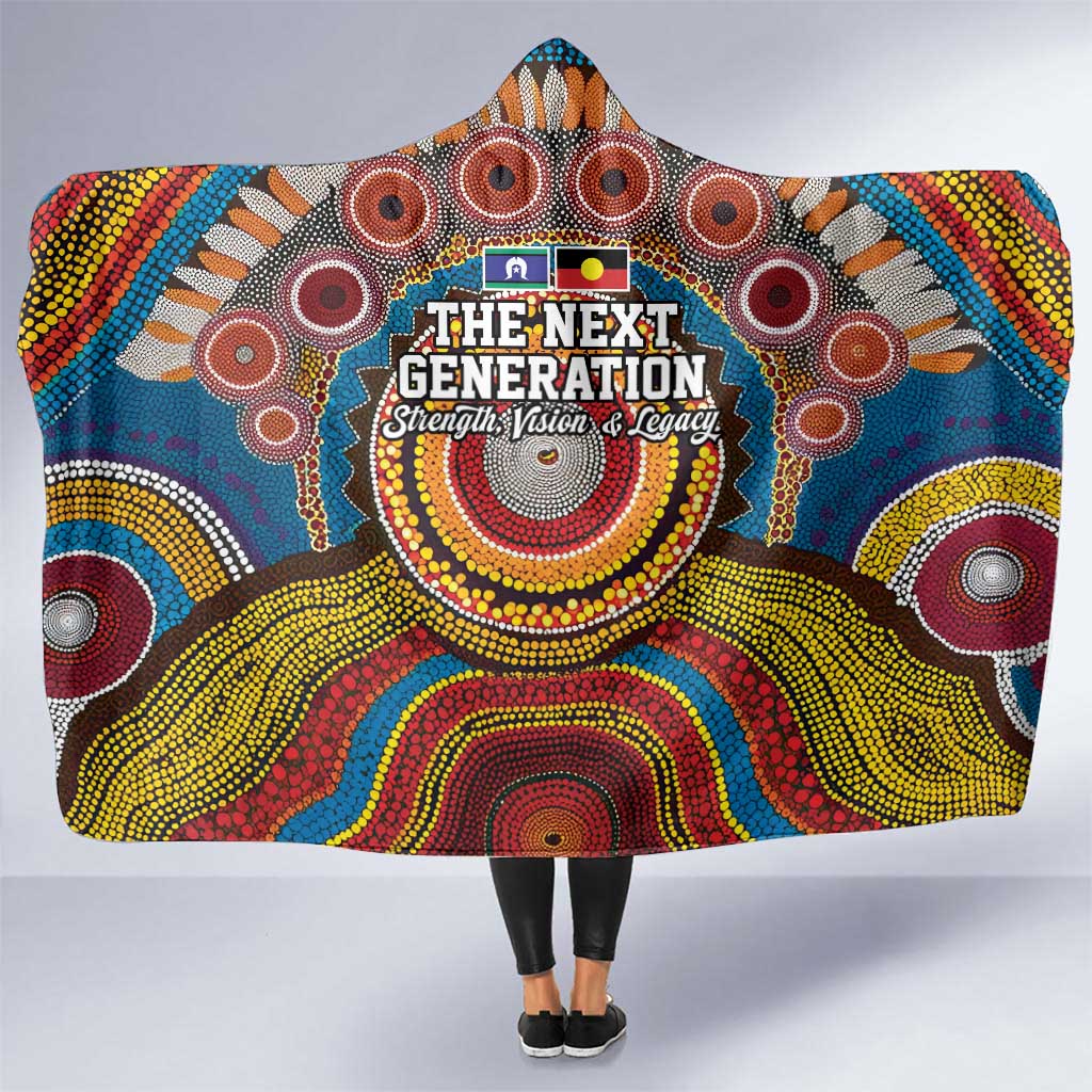 A Bright Future NAIDOC 2025 Hooded Blanket Aboriginal Indigenous Art