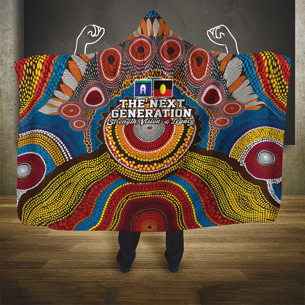 A Bright Future NAIDOC 2025 Hooded Blanket Aboriginal Indigenous Art