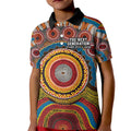 A Bright Future NAIDOC 2025 Kid Polo Shirt Aboriginal Indigenous Art