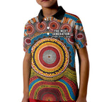 A Bright Future NAIDOC 2025 Kid Polo Shirt Aboriginal Indigenous Art