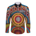 A Bright Future NAIDOC 2025 Long Sleeve Button Shirt Aboriginal Indigenous Art