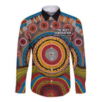 A Bright Future NAIDOC 2025 Long Sleeve Button Shirt Aboriginal Indigenous Art