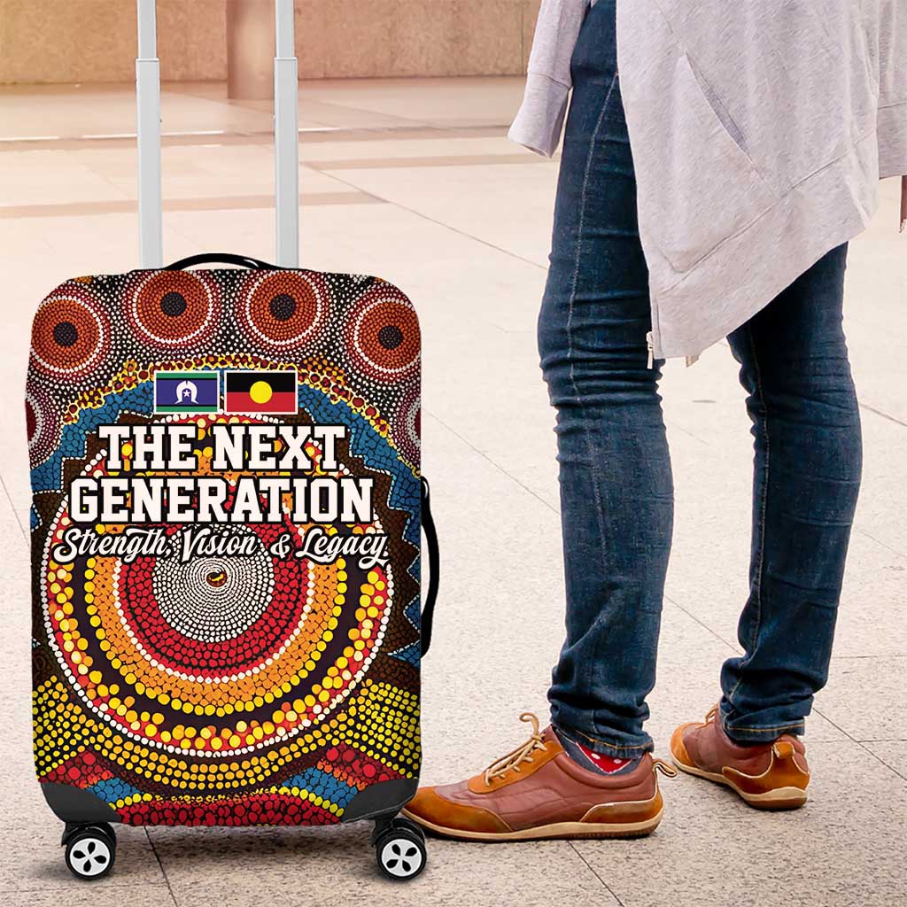 A Bright Future NAIDOC 2025 Luggage Cover Aboriginal Indigenous Art