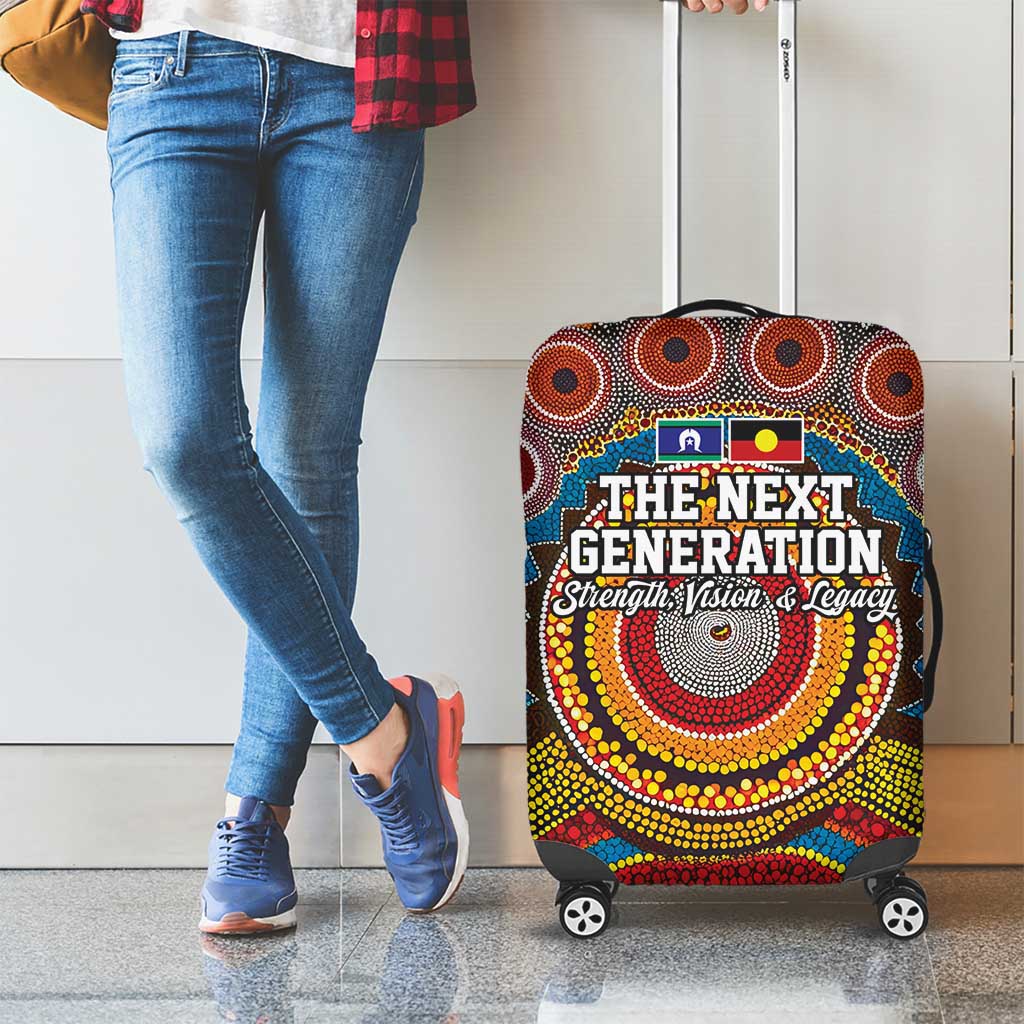 A Bright Future NAIDOC 2025 Luggage Cover Aboriginal Indigenous Art