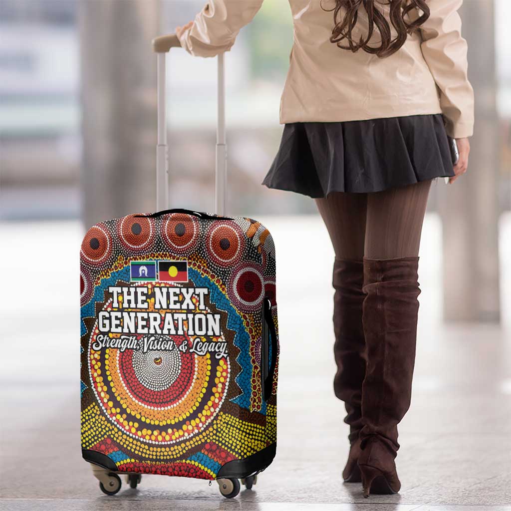 A Bright Future NAIDOC 2025 Luggage Cover Aboriginal Indigenous Art