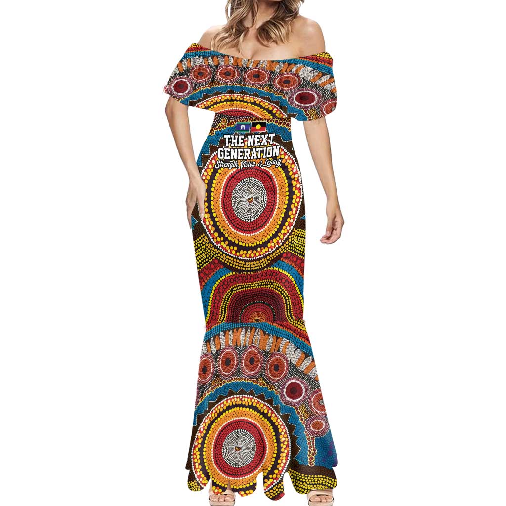 A Bright Future NAIDOC 2025 Mermaid Dress Aboriginal Indigenous Art