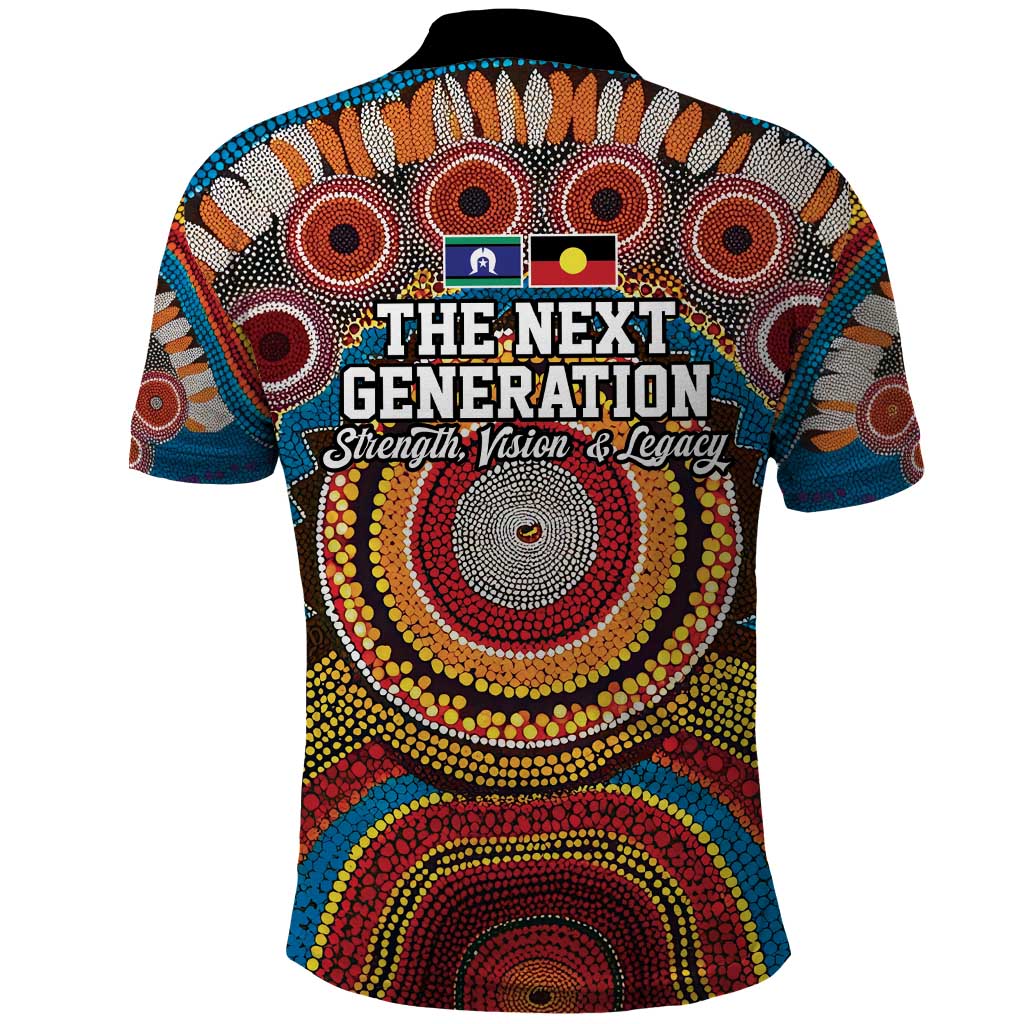 A Bright Future NAIDOC 2025 Polo Shirt Aboriginal Indigenous Art