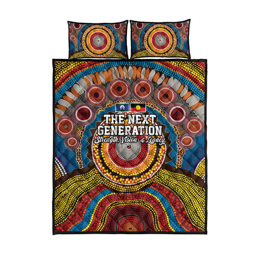 A Bright Future NAIDOC 2025 Quilt Bed Set Aboriginal Indigenous Art