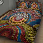 A Bright Future NAIDOC 2025 Quilt Bed Set Aboriginal Indigenous Art