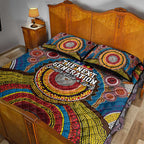 A Bright Future NAIDOC 2025 Quilt Bed Set Aboriginal Indigenous Art