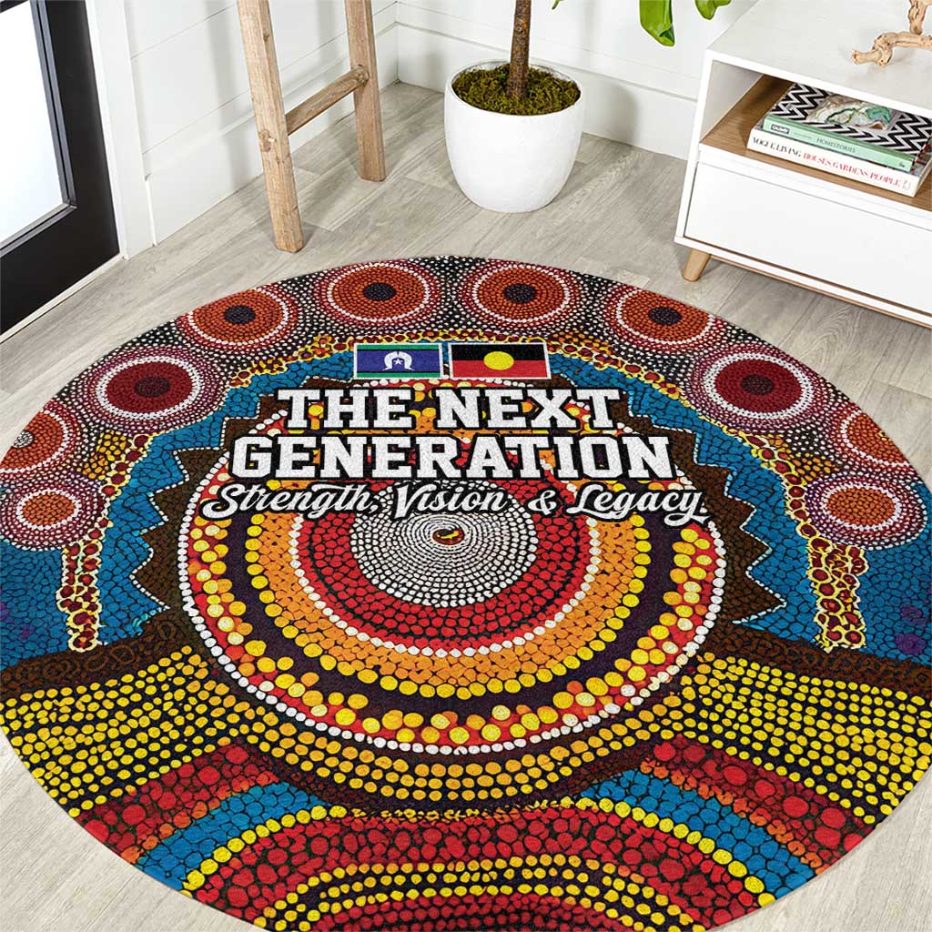 A Bright Future NAIDOC 2025 Round Carpet Aboriginal Indigenous Art