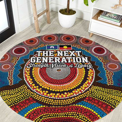 A Bright Future NAIDOC 2025 Round Carpet Aboriginal Indigenous Art