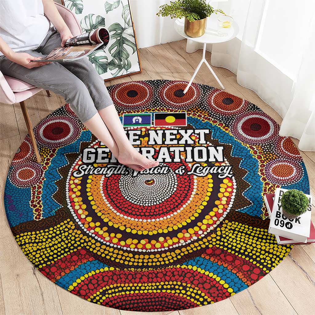 A Bright Future NAIDOC 2025 Round Carpet Aboriginal Indigenous Art