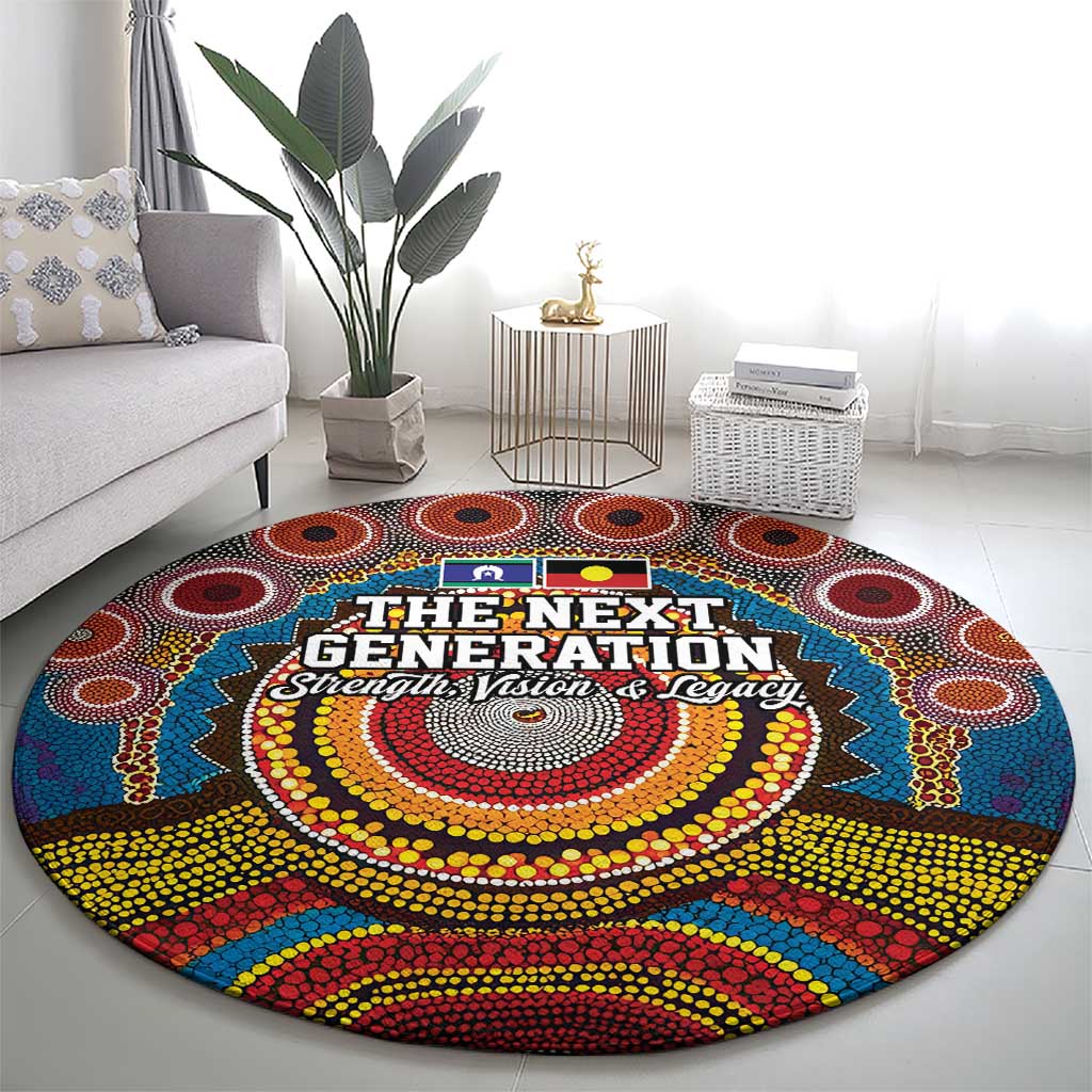 A Bright Future NAIDOC 2025 Round Carpet Aboriginal Indigenous Art