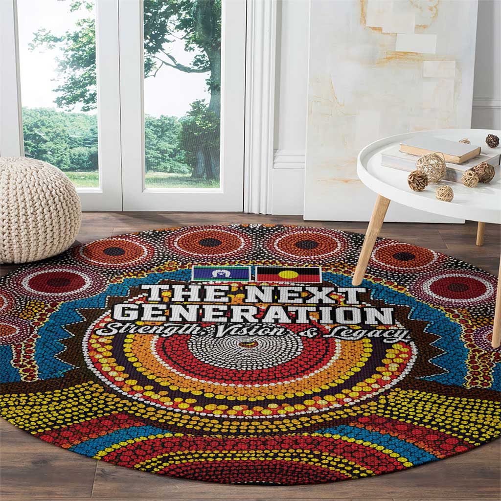 A Bright Future NAIDOC 2025 Round Carpet Aboriginal Indigenous Art