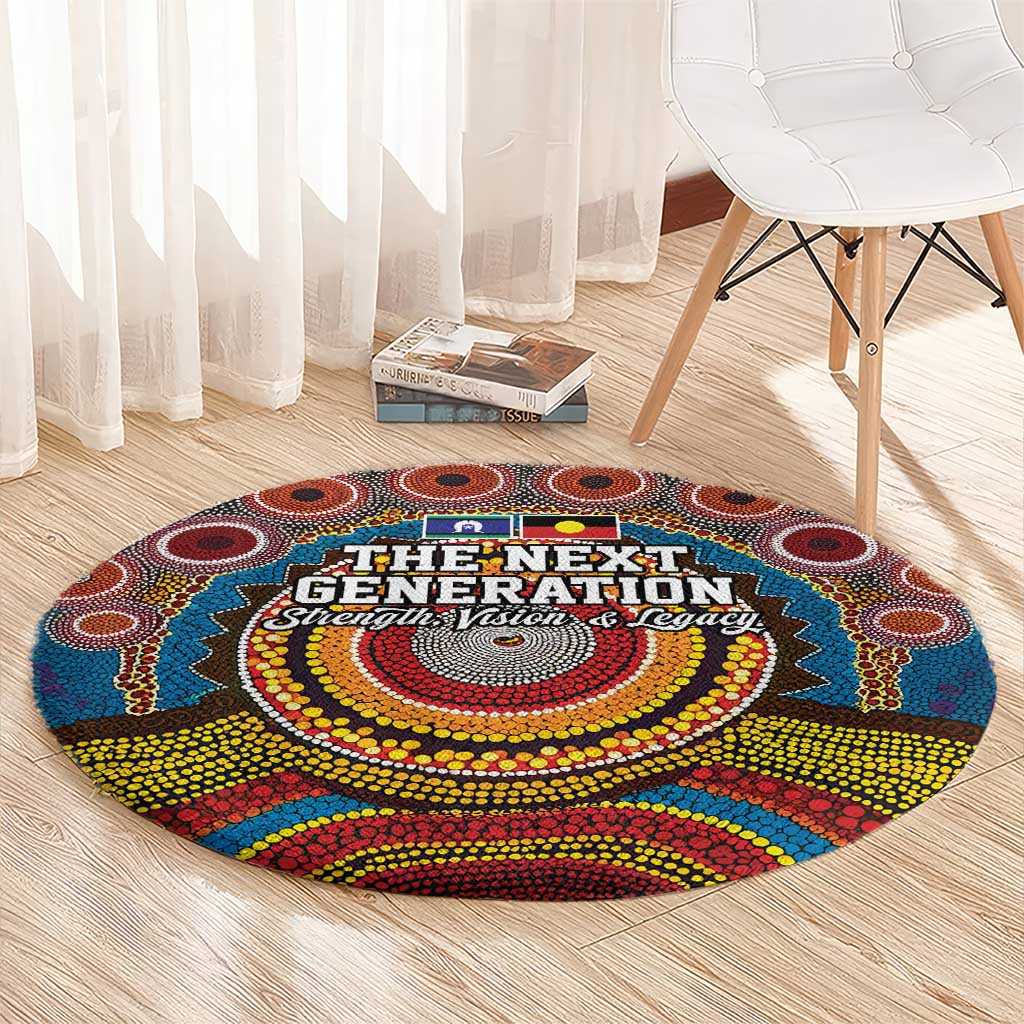 A Bright Future NAIDOC 2025 Round Carpet Aboriginal Indigenous Art