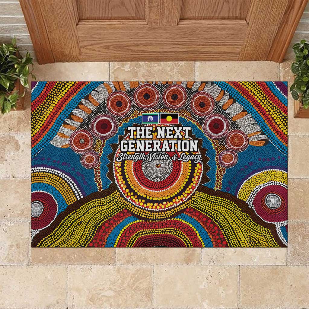 A Bright Future NAIDOC 2025 Rubber Doormat Aboriginal Indigenous Art