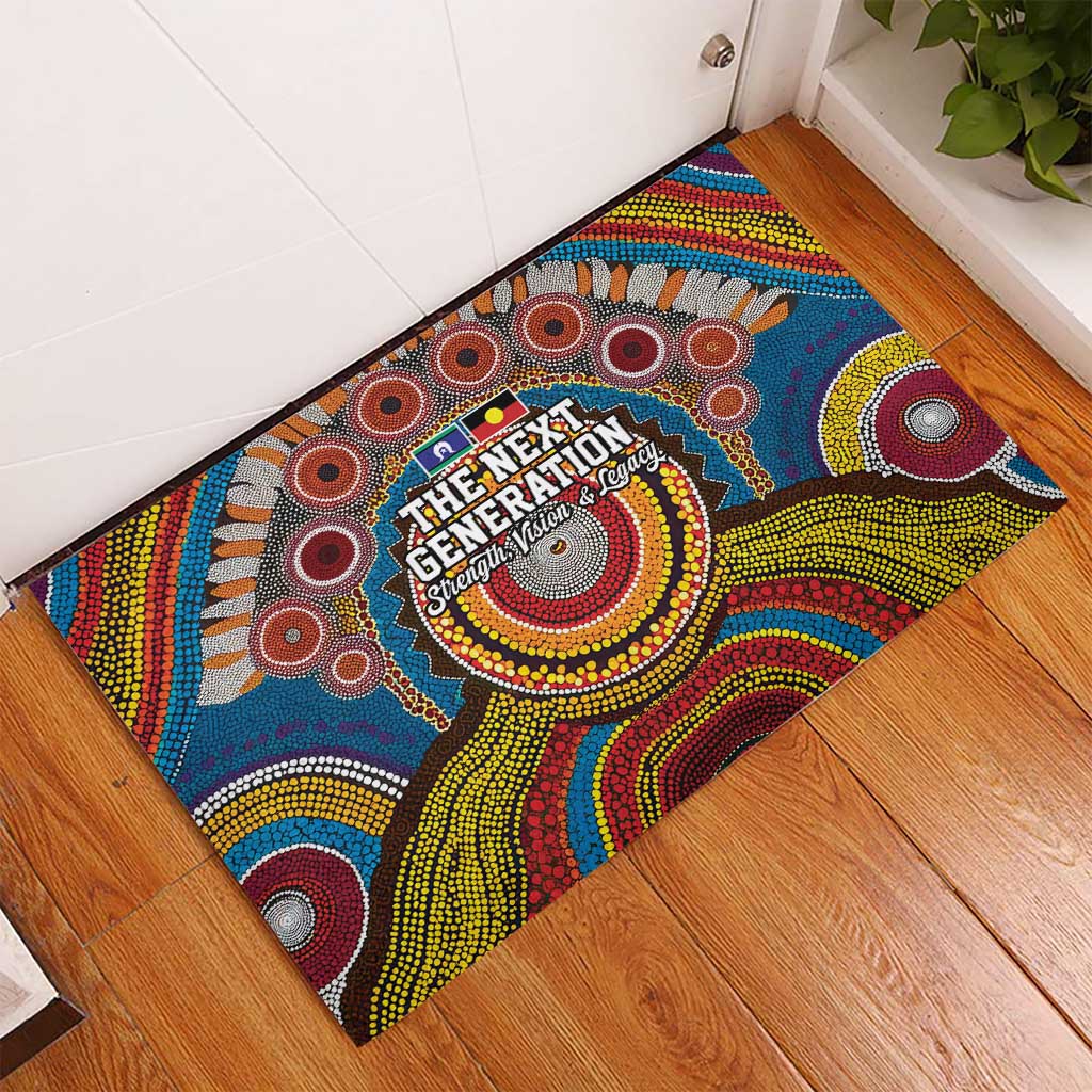 A Bright Future NAIDOC 2025 Rubber Doormat Aboriginal Indigenous Art