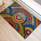 A Bright Future NAIDOC 2025 Rubber Doormat Aboriginal Indigenous Art