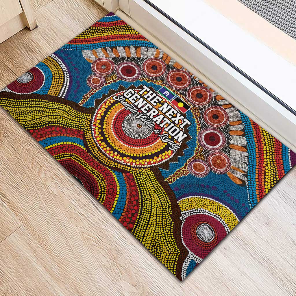 A Bright Future NAIDOC 2025 Rubber Doormat Aboriginal Indigenous Art