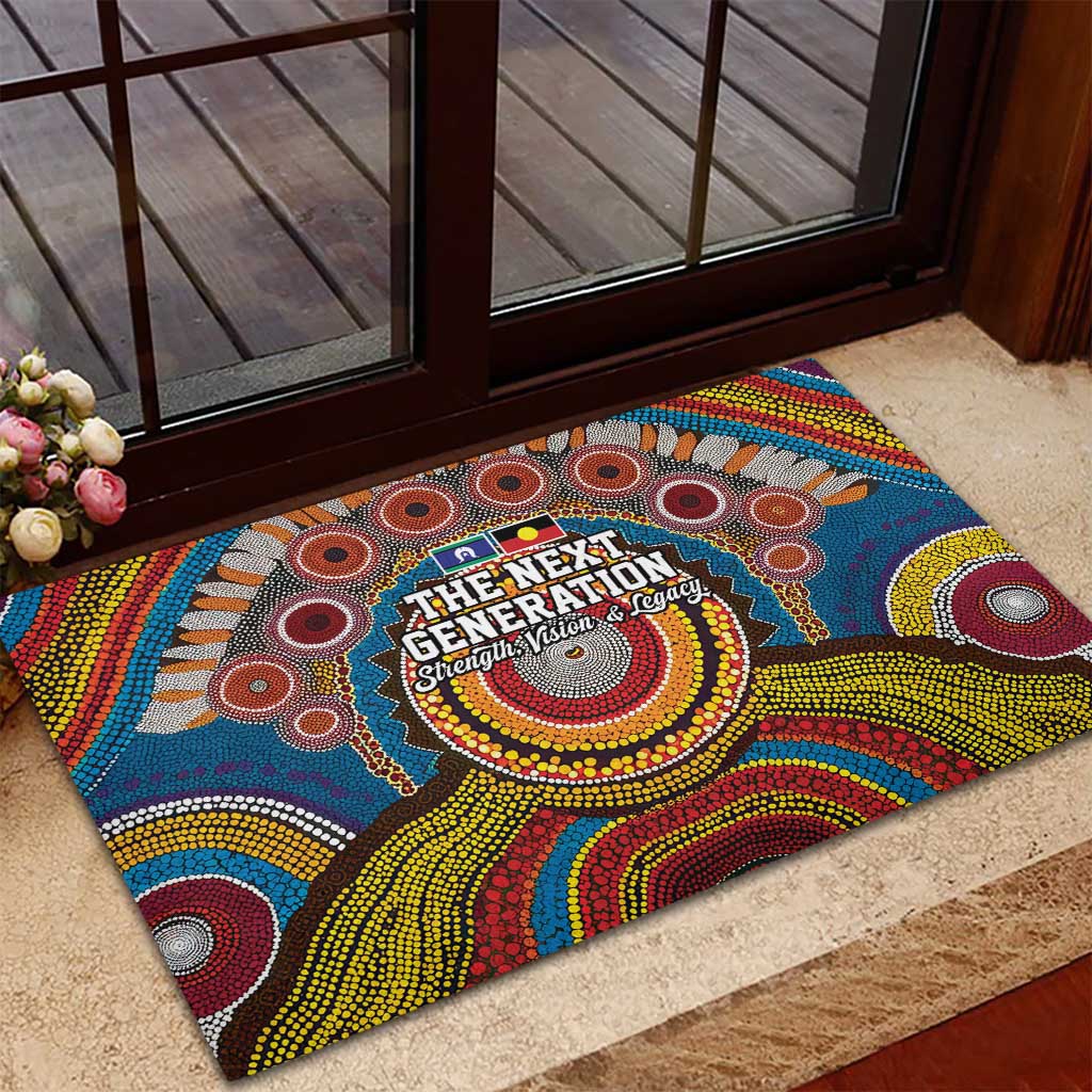 A Bright Future NAIDOC 2025 Rubber Doormat Aboriginal Indigenous Art