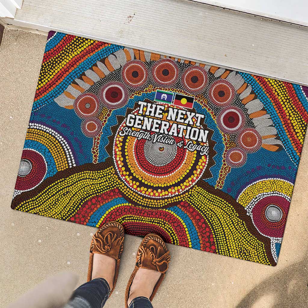 A Bright Future NAIDOC 2025 Rubber Doormat Aboriginal Indigenous Art