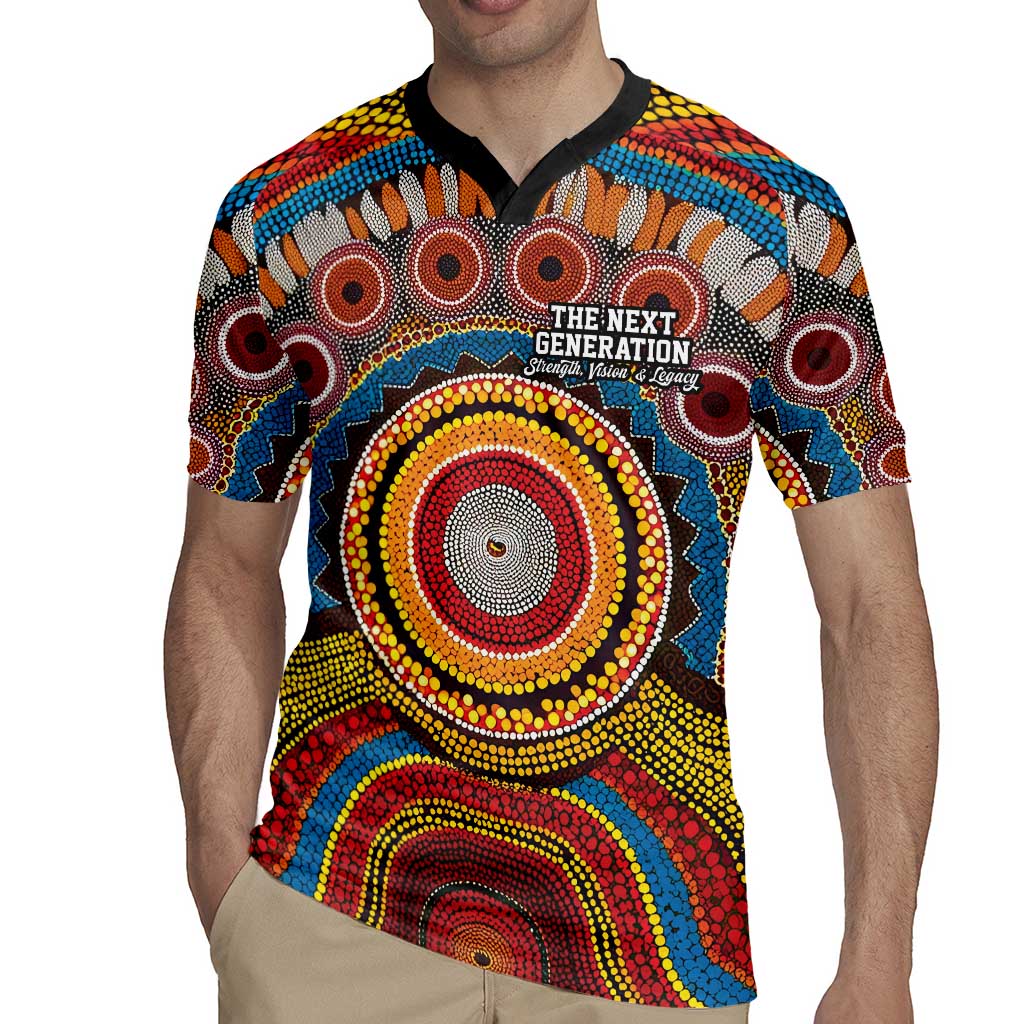 A Bright Future NAIDOC 2025 Rugby Jersey Aboriginal Indigenous Art