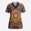 A Bright Future NAIDOC 2025 Scrub Top Aboriginal Indigenous Art - Aussie Hoodie