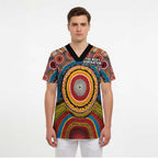 A Bright Future NAIDOC 2025 Scrub Top Aboriginal Indigenous Art - Aussie Hoodie