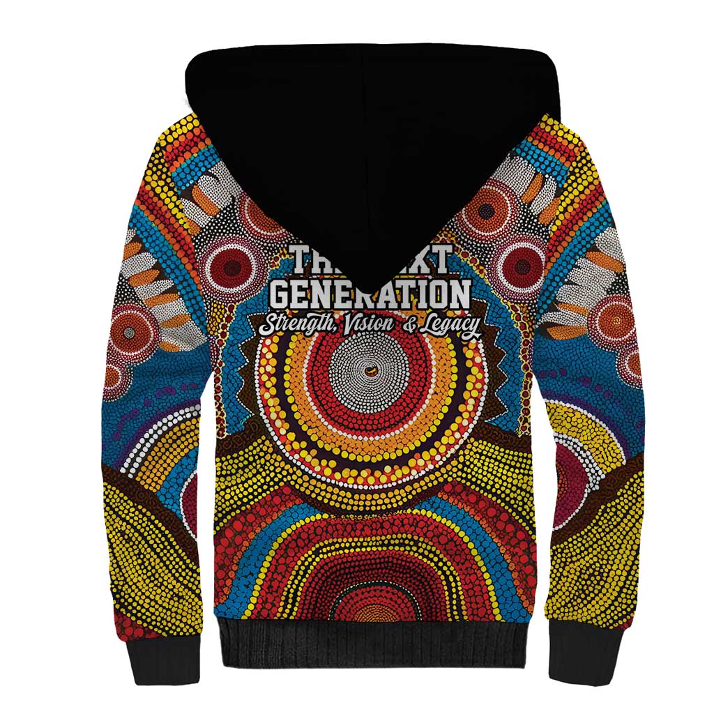 A Bright Future NAIDOC 2025 Sherpa Hoodie Aboriginal Indigenous Art