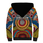 A Bright Future NAIDOC 2025 Sherpa Hoodie Aboriginal Indigenous Art