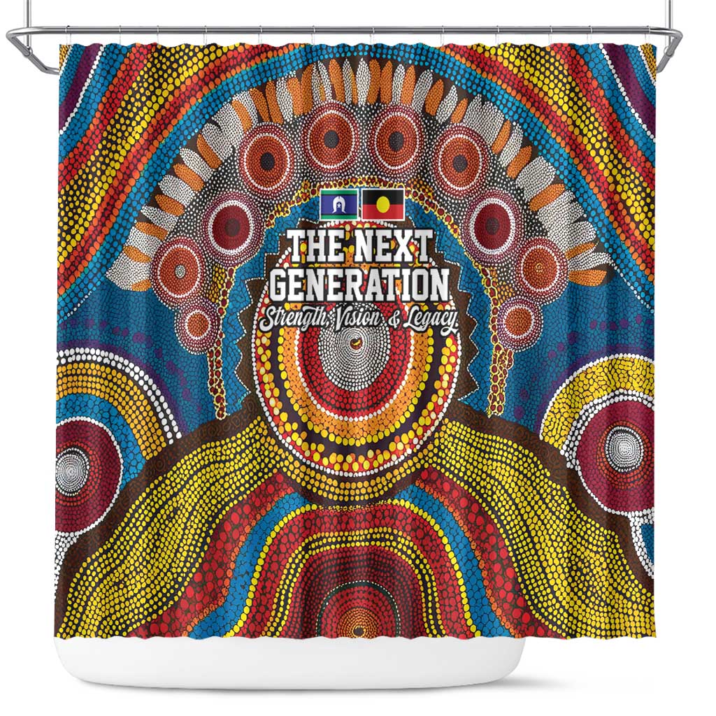 A Bright Future NAIDOC 2025 Shower Curtain Aboriginal Indigenous Art