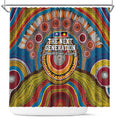 A Bright Future NAIDOC 2025 Shower Curtain Aboriginal Indigenous Art