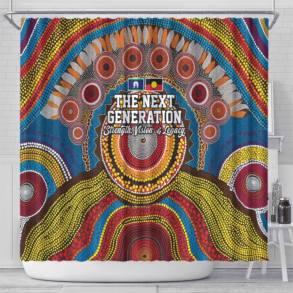 A Bright Future NAIDOC 2025 Shower Curtain Aboriginal Indigenous Art
