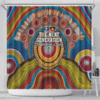 A Bright Future NAIDOC 2025 Shower Curtain Aboriginal Indigenous Art