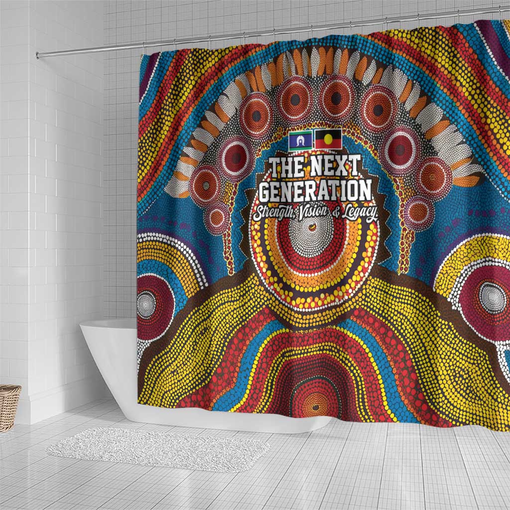 A Bright Future NAIDOC 2025 Shower Curtain Aboriginal Indigenous Art