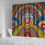 A Bright Future NAIDOC 2025 Shower Curtain Aboriginal Indigenous Art